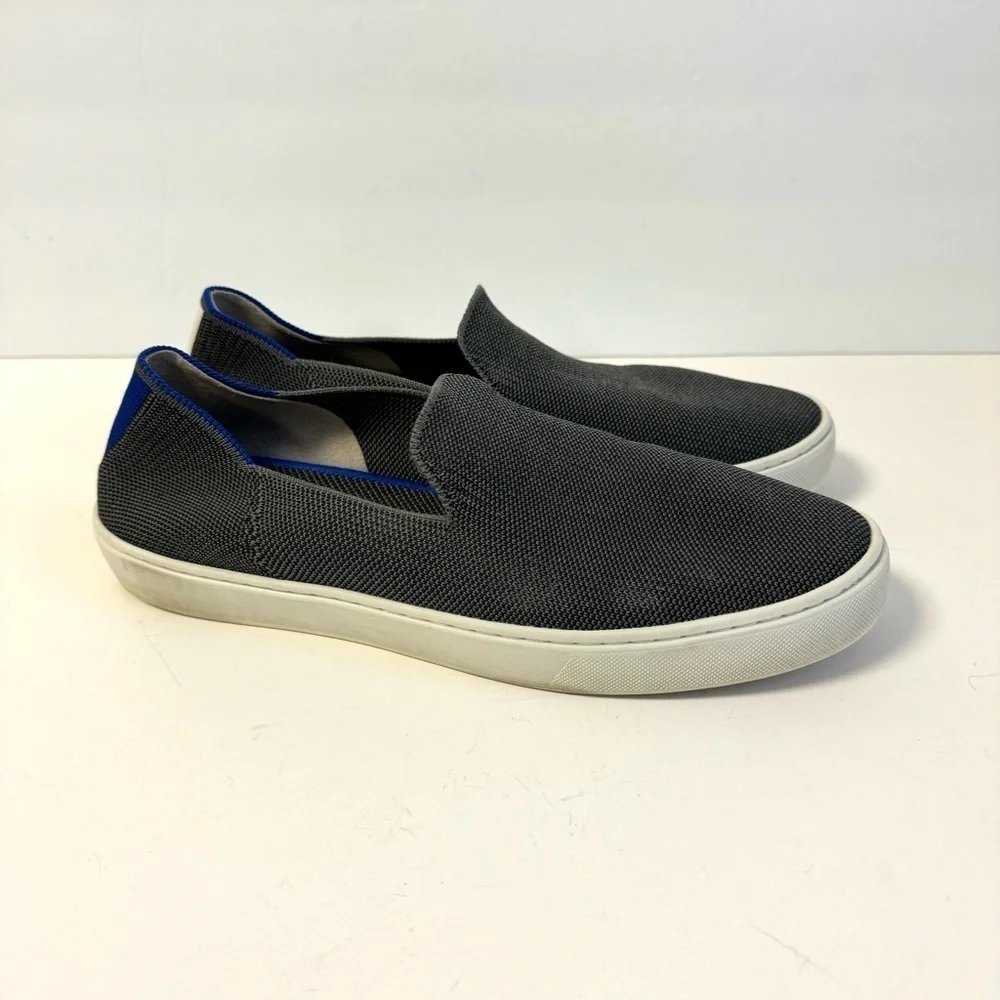 Rothy’s The Original Slip On Sneaker Black Flats Loafers Comfort Shoes Womens 10 - Picture 2 of 8